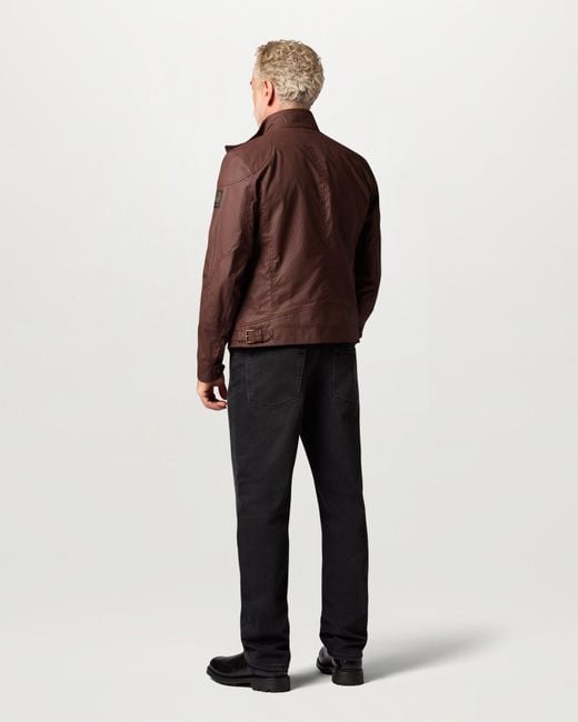 Belstaff Brown Men's Racemaster Jacket Waxed Cotton for men