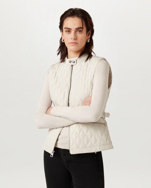 Belstaff Natural Women's Maeva Gilet Quilted Recycled Nylon