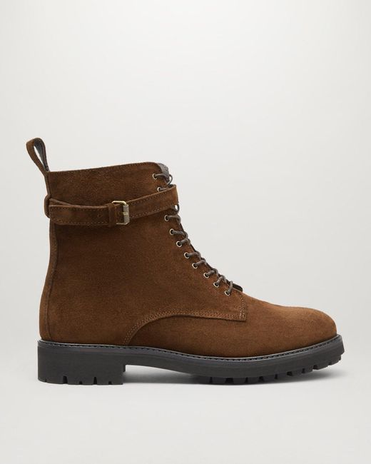 Belstaff Brown Finley Lace Up Boots