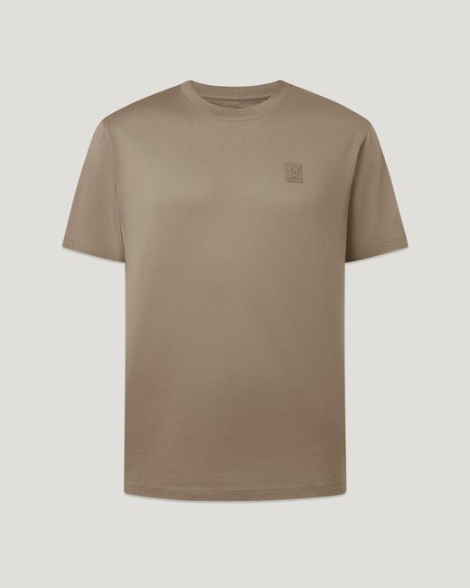 Belstaff Natural Men's Steel T-shirt Cotton Jersey for men