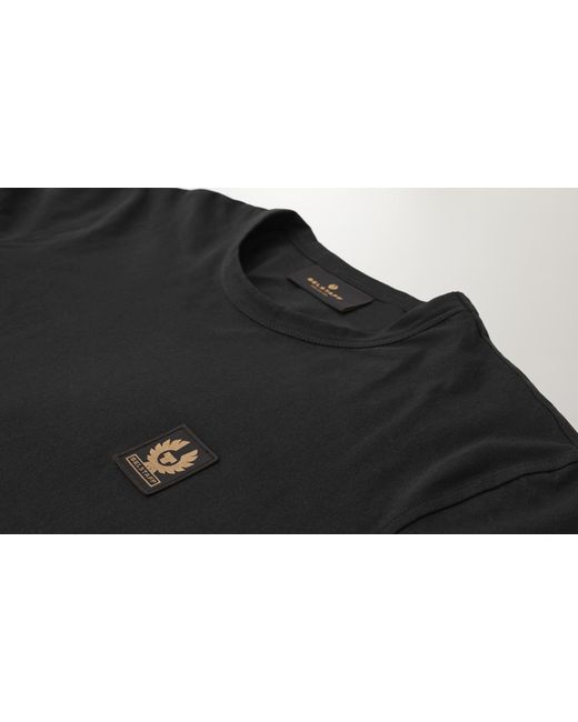 Belstaff Black Men's Long Sleeved T-shirt Cotton Jersey for men