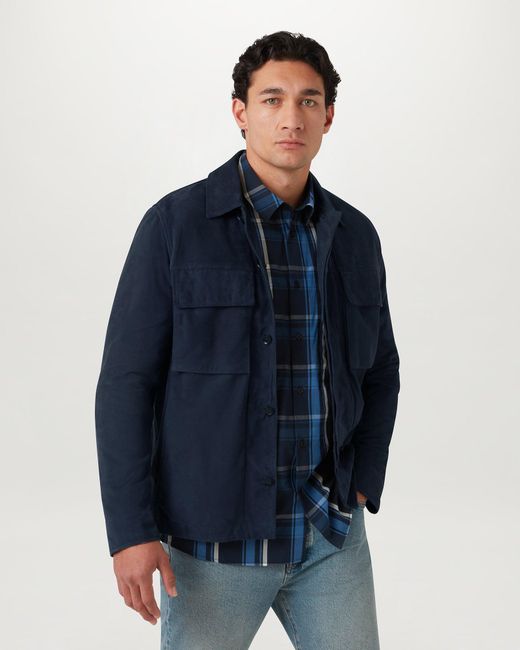 Belstaff Blue Men's Fleet Shirt Cotton Check for men