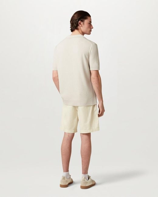 Belstaff Natural Men's Coast Knitted Polo Cotton Silk Pique for men