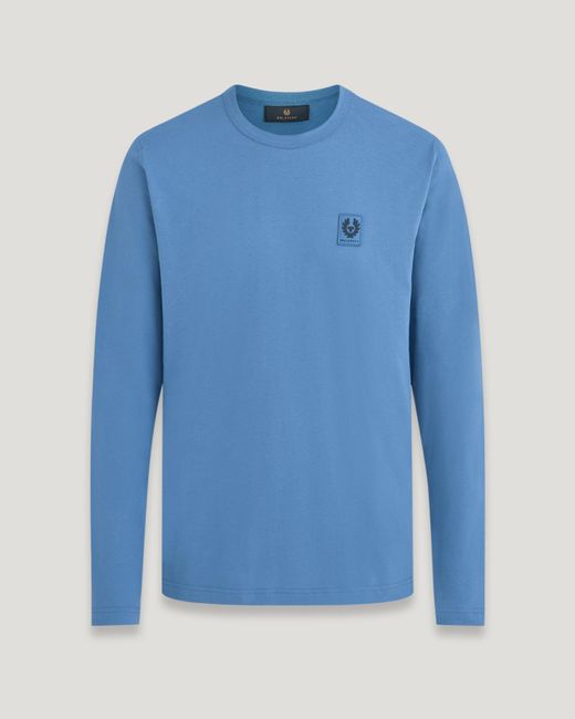 Belstaff Blue Long Sleeved T-shirt for men