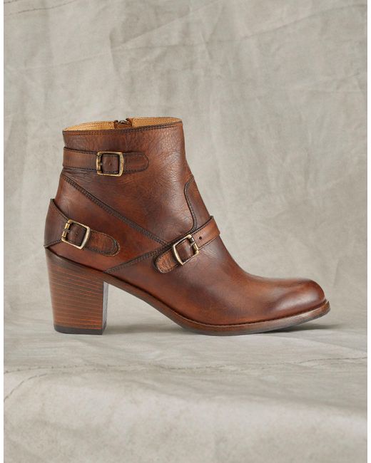 Belstaff Brown Trialmaster Short Leather Boots