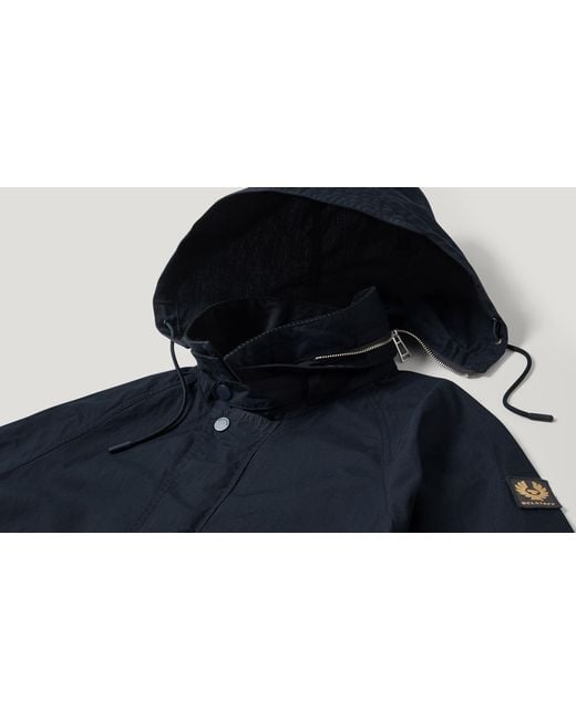 Belstaff Blue Men's Incline Parka Dry Waxed Cotton for men