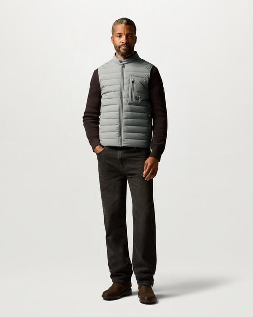 Belstaff Gray Men's Chassis Gilet Lightweight Stretch Down for men