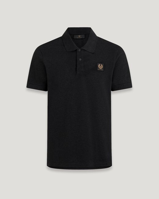 Belstaff Black Men's Polo Cotton Pique for men