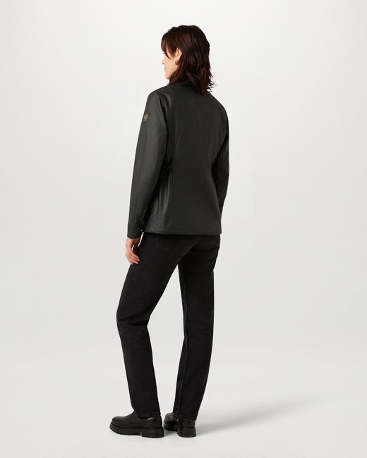Belstaff Black Women's Madison Jacket Waxed Cotton