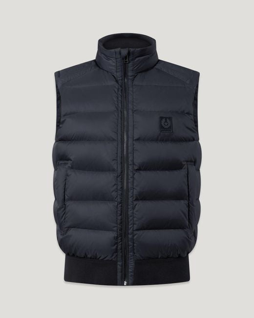 Belstaff Blue Men's Compound Gilet Down Filled Nylon for men