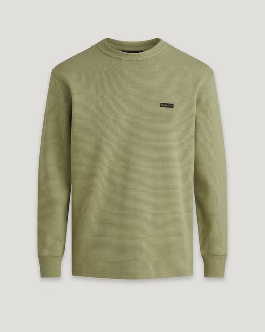 Belstaff Green Tarn Long Sleeved Sweatshirt for men