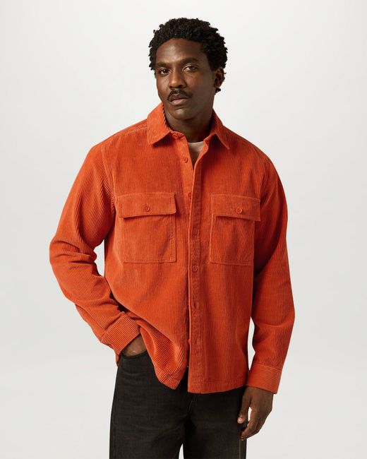 Belstaff Orange Men's Ravine Cotton Corduroy for men