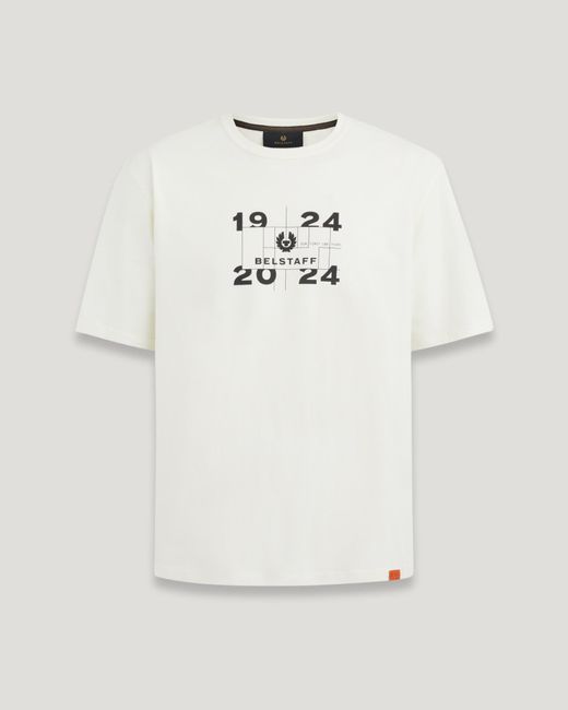 T-shirt À logo centenary Belstaff pour homme en coloris White