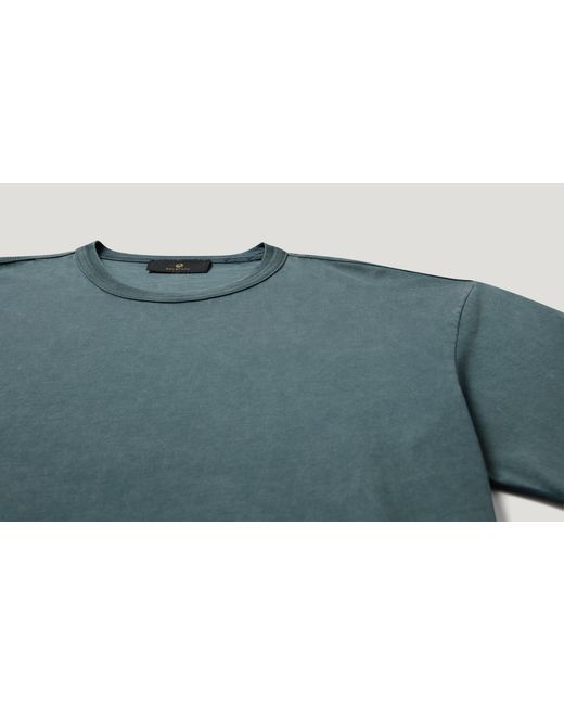 Belstaff Blue Men's Valley Garment Dye T-shirt Cotton for men