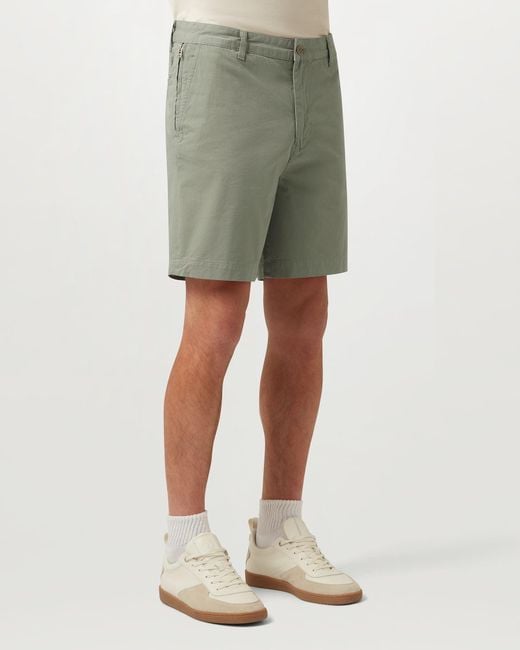 Belstaff Green Men's Rally Short Garment Dye Cotton for men