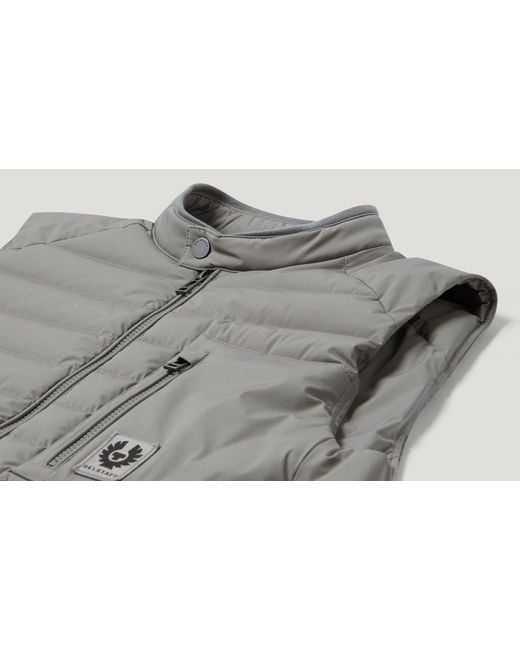 Belstaff Gray Men's Chassis Gilet Lightweight Stretch Down for men