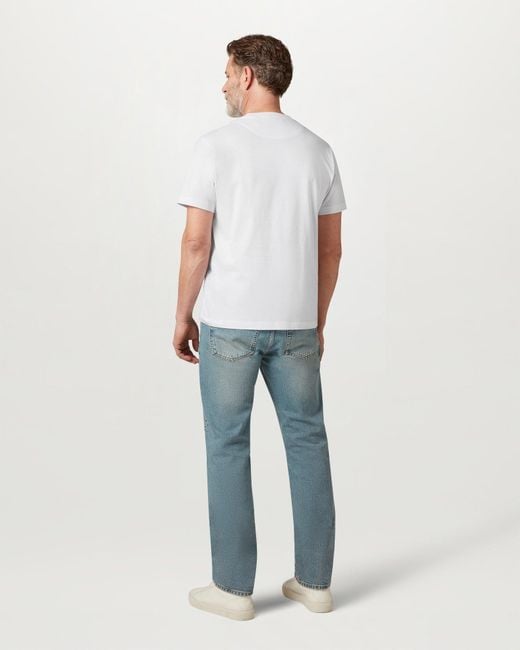 Belstaff White Men's Steel T-shirt Mercerised Cotton for men