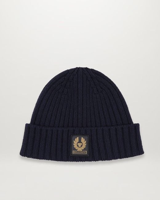 Belstaff Blue Watch Beanie Hat for men