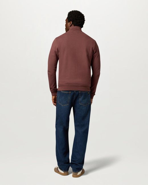 Belstaff Brown Men's Full Zip Sweatshirt Cotton Fleece for men