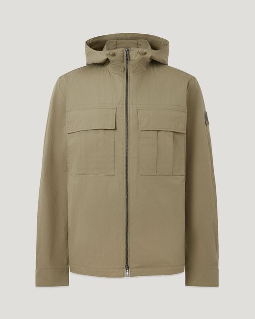 Belstaff Green Men's Container Overshirt Compact Technical Cotton for men