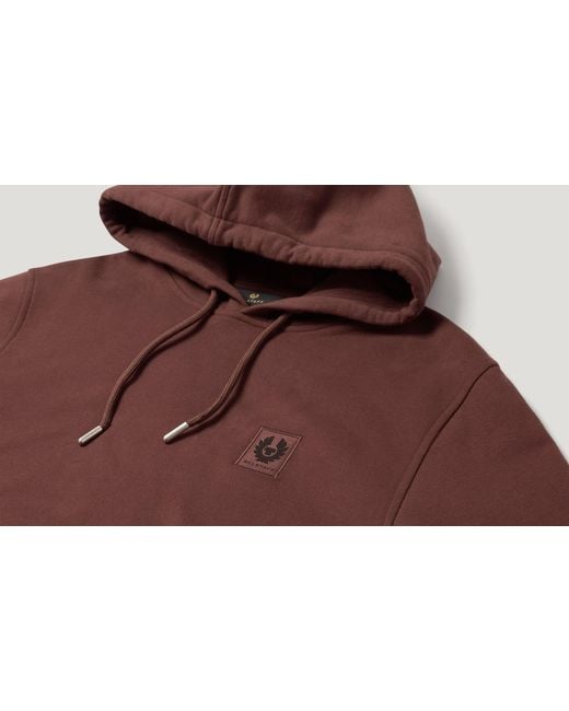 Belstaff Brown Men's Hoodie Cotton Fleece for men