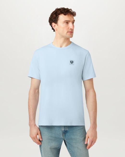 Belstaff Blue Men's T-shirt Cotton Jersey for men