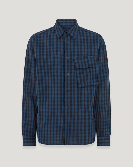 Belstaff Scale Hemd Für Herren Shoreline Gingham in Blue für Herren