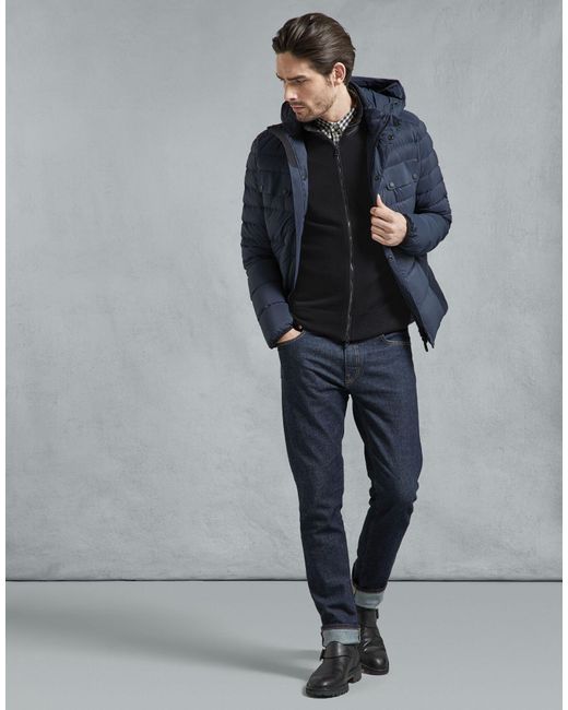 belstaff kelby zip merino cardigan