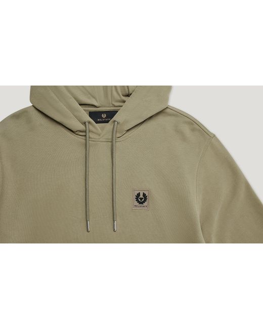 Belstaff Green Men's Hoodie Cotton Fleece for men