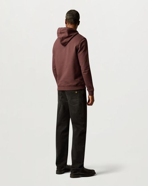 Belstaff Brown Men's Hoodie Cotton Fleece for men