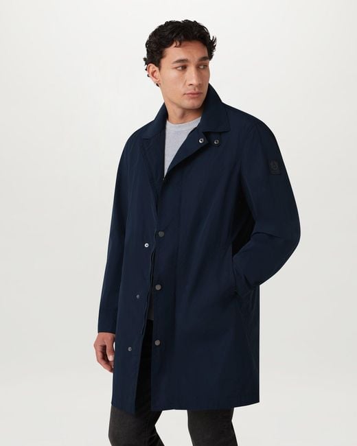 Belstaff Blue Men's Farer Coat Alpha Nylon for men