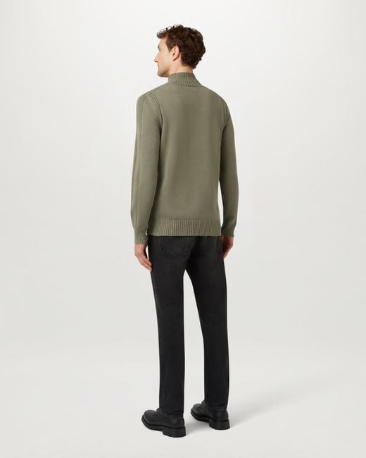 Belstaff Green Men's Watch Full Zip Light Fade-out Garment Dye Cotton for men