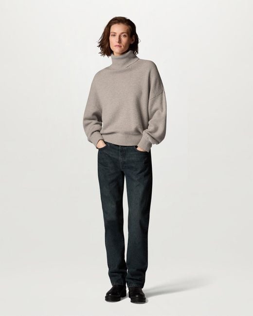Belstaff Natural Women's Ottawa Jumper Wool Cashmere Blend