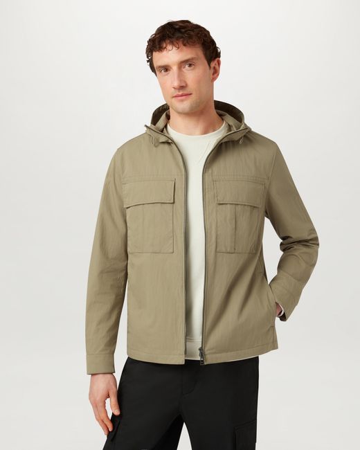 Belstaff Green Men's Container Overshirt Compact Technical Cotton for men