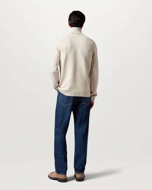 Belstaff Natural Men's Watch Rollneck Jumper Lambswool for men