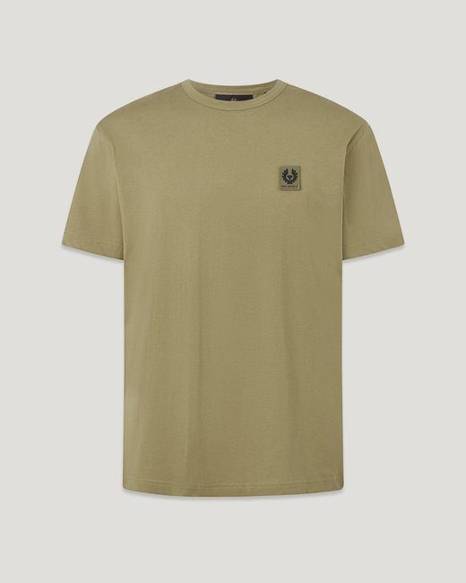 Belstaff Green Men's T-shirt Cotton Jersey for men