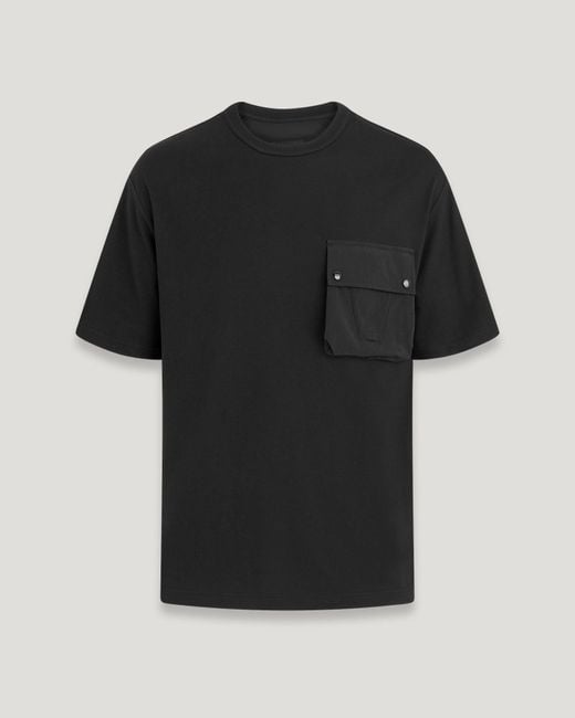 Belstaff Black Castmaster Pocket T-shirt for men