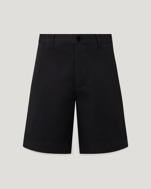 Belstaff Black Men's Rally Short Garment Dye Cotton for men