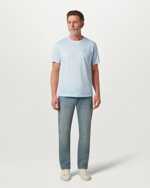 Belstaff Blue Men's Steel T-shirt Mercerised Cotton for men