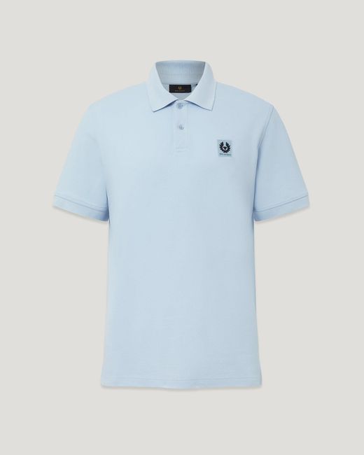Belstaff Blue Men's Polo Cotton Pique for men