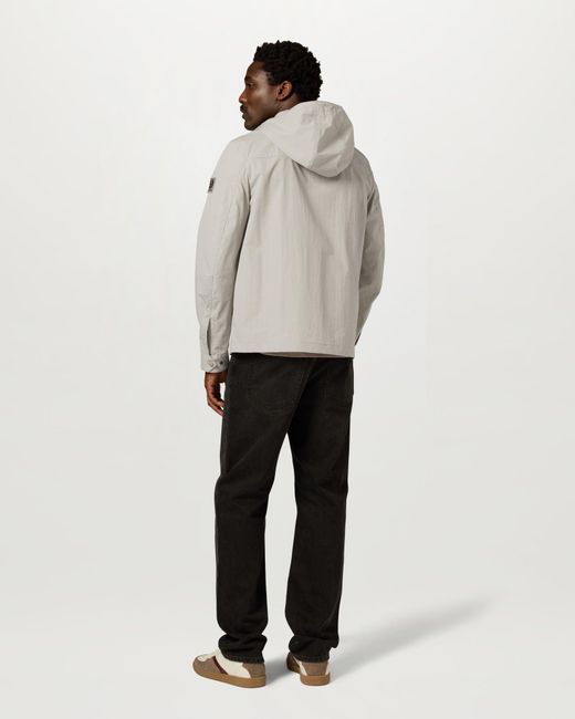 Belstaff Gray Men's Container Overshirt Compact Technical Cotton for men