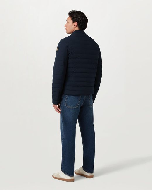 Belstaff Blue Men's Chassis Jacket Lightweight Stretch Down for men