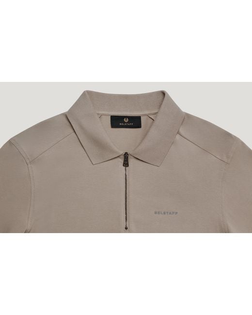 Belstaff Natural Men's Alloy Polo Cotton Jersey for men