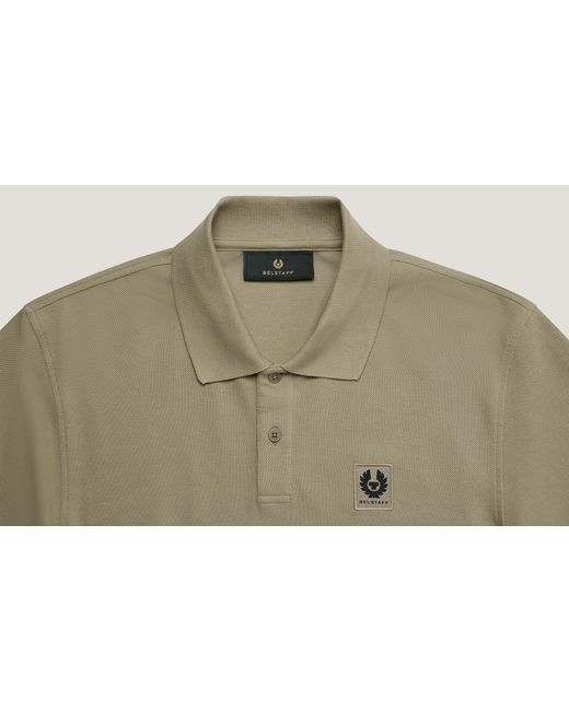 Belstaff Green Men's Polo Cotton Pique for men