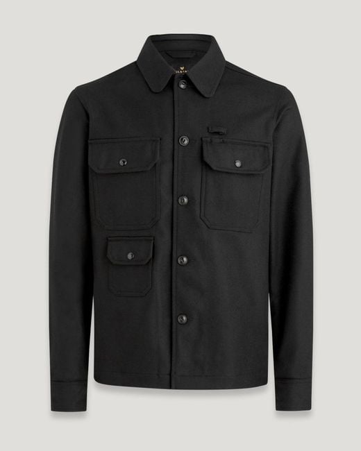 Belstaff Forge Overshirt in Black for Men | Lyst