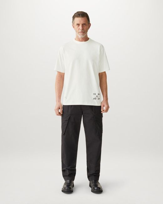 Belstaff White Centenary Applique Label T Shirt for men