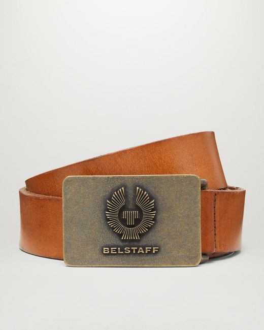 Cintura phoenix calf leather di Belstaff in Brown da Uomo
