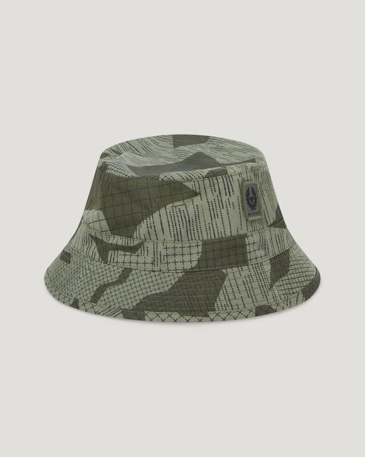 Belstaff Green Military Bucket Hat for men