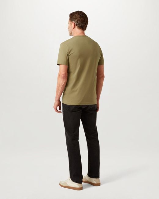 Belstaff Green Men's T-shirt Cotton Jersey for men