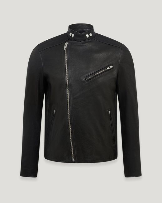 Belstaff Black Oulton Jacket Lander Leather Size Us 36 for men